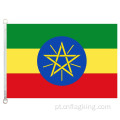 90 * 150 cm bandeira nacional da Etiópia 100% polyster